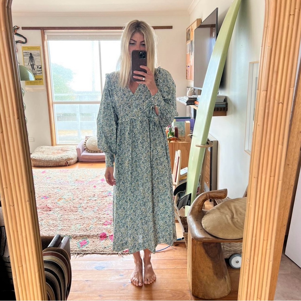 Oak Meadow Cornflower Blue Midi Dress